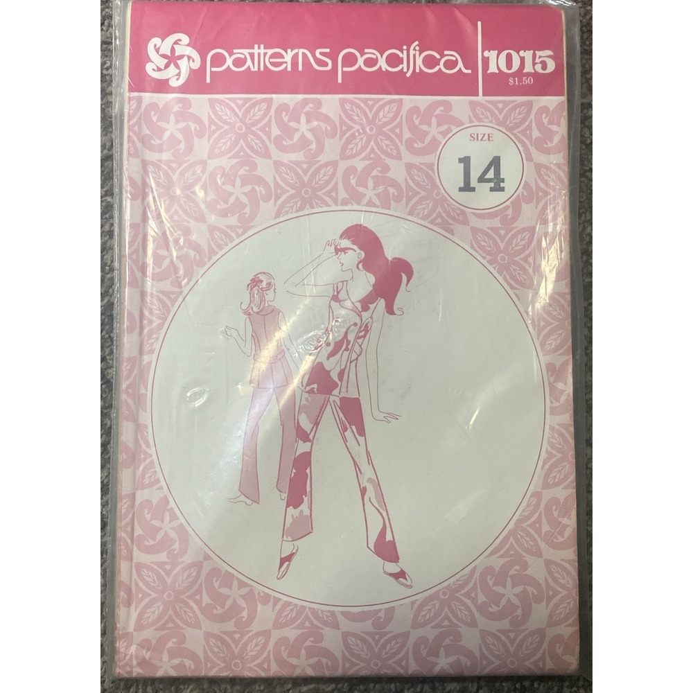 Vintage Patterns Pacifica Hawaiian Double Breasted 2 Piece Set UNCUT Sz 14